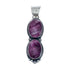 Authentic Navajo Purple Oyster Shell Sterling Silver Pendant JX127737